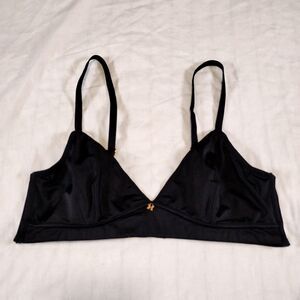Savage X Fenty Light Support Unlined Bra Size Small Black